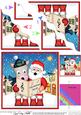 Singing Santa & Gigi Merry Carollers Wavy Corner Side Sta