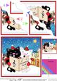 Singing Cute Cats Merry Carollers Wavy Corner Side Sta