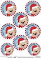 Livvy Bear Round Christmas Gift Tags