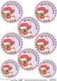 Rudolph Round Christmas Gift Tags