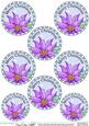 Poinsettia Round Christmas Gift Tags