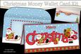 Christmas Sledging Santa Money or Gift Wallet Card Kit