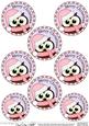 Xmas Little Hoot Owl Round Christmas Gift Tags