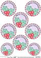 Xmas Holly Round Christmas Gift Tags