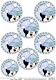 Xmas Penguin Round Christmas Gift Tags