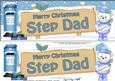 Lge Dl Xmas Step Dad Teddy Ed Signpost