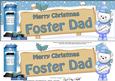 Lge Dl Xmas Foster Dad Teddy Ed Signpost