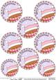 Xmas Bobbin Robin Round Christmas Gift Tags