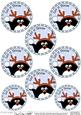 Xmas Pip Penguin Round Christmas Gift Tags