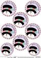 Xmas Snowman Round Christmas Gift Tags