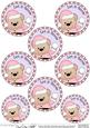 Xmas Livvy Bear Round Christmas Gift Tags
