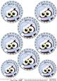 Xmas Little Hoot Owl Round Christmas Gift Tags