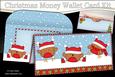 Xmas Bobbin Robins Money or Gift Wallet Card Kit