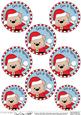 Xmas Livvy Bear Round Christmas Gift Tags