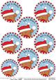 Xmas Bobbin Robin Round Christmas Gift Tags