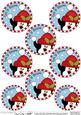 Xmas Pip Penguin Round Christmas Gift Tags