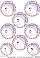 Xmas Snowman Round Christmas Gift Tags