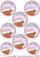 Xmas Bobbin Robin Round Christmas Gift Tags