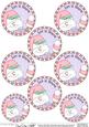 Xmas Snowman Round Christmas Gift Tags