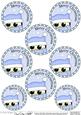 Xmas Little Hoot Owl Round Christmas Gift Tags