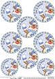 Xmas Rudolph Round Christmas Gift Tags