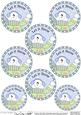 Xmas Snowman Round Christmas Gift Tags