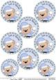 Xmas Livvy Bear Round Christmas Gift Tags