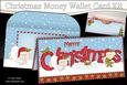 Xmas Cute Lambs Money or Gift Wallet Card Kit