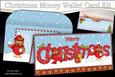 Xmas Cute Little Robins Money or Gift Wallet Card Kit
