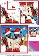 Xmas Singing Scottie Dogs Merry Carollers Wavy Corner Stacke