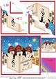 Xmas Singing Penguins Merry Carollers Wavy Corner