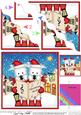 Xmas Singing Westie Dogs Merry Carollers Wavy Corner