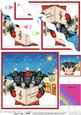 Xmas Singing Scottie Dogs Merry Carollers Wavy Corner