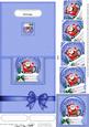 Xmas Santa Sleigh Snowglobe No-hole Over the Edge