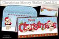 Xmas Livvy Bear Money or Gift Wallet Card Kit