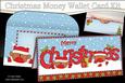 Xmas Bobbin Robins Money or Gift Wallet Card Kit