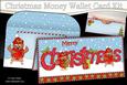 Xmas Cute Little Robins Money or Gift Wallet Card Kit