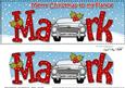 Large Dl Xmas to My Fiance Mark Sports Car 3D Decoupage