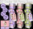 3D Girlz Suzi's Flower Cracker Gift Favour Boxes