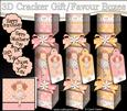 3D Girlz Betzi Ballerina Cracker Gift Favour Boxes