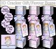 3D Girlz Liz's Flowers Cracker Gift Favour Boxes