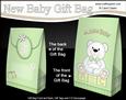 3D New Baby Teddy Bear Gift Bag Mini Kit