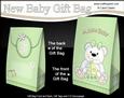 3D New Baby Teddy Bear Gift Bag Mini Kit