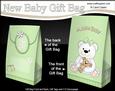 3D New Baby Teddy Bear Gift Bag Mini Kit