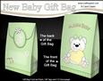 3D New Baby Teddy Bear Gift Bag Mini Kit