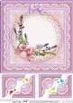 8 x 8 Bluebells Scalloped Corner Topper