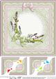 8 x 8 Bluebells Scalloped Corner Topper