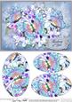 A5 Thinking of You Flowers & Butterfly Oval Pyramage Topper