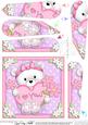 Teddy Tess's Heart Fan Pyramage Topper