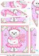 Teddy Tess's Flowers Fan Pyramage Topper
